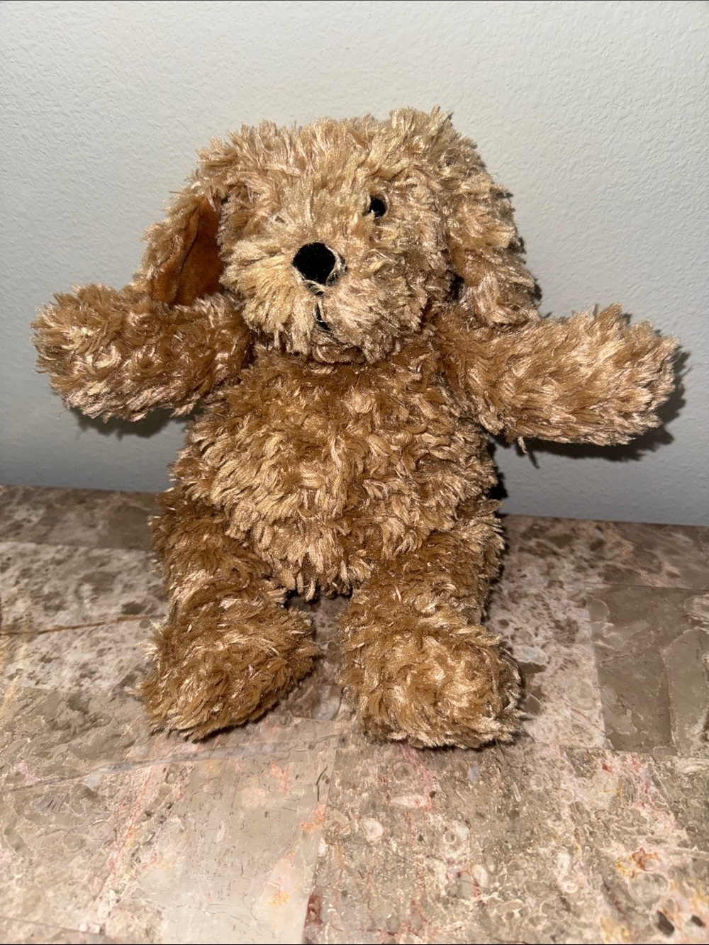 Jellycat toastie pup Plush Brown Shaggy Dog puppy stuffed Toy rare